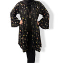 Floral Black Shrug