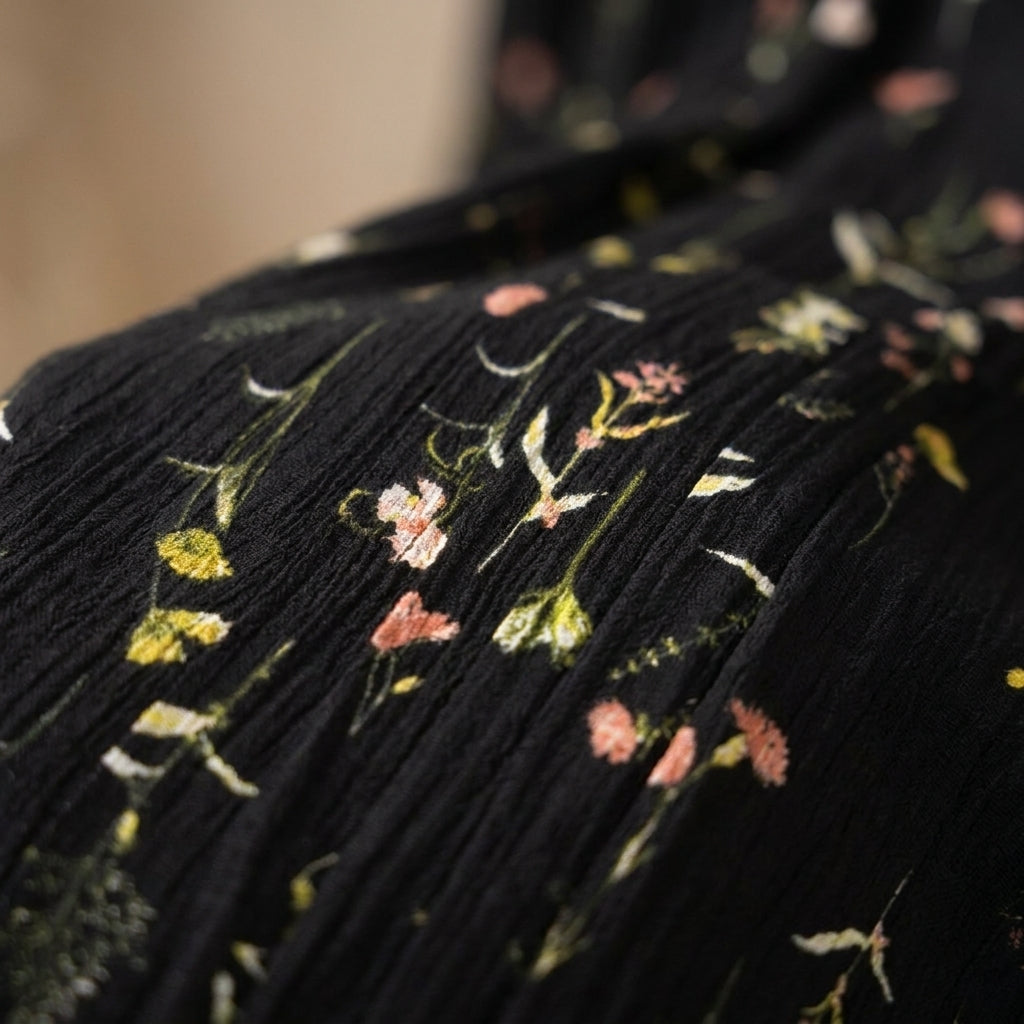 black-botanical-kimono — macro