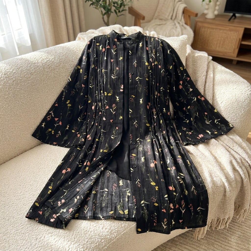 black-botanical-kimono — sofa